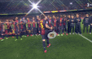 Alex Song retteneteset égett a Barcelona bajnoki ünneplésén