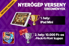 Elkelt az iPad Mini a nyerőgép versenyünkön! Elkelt az iPad Mini a nyerőgép versenyünkön!